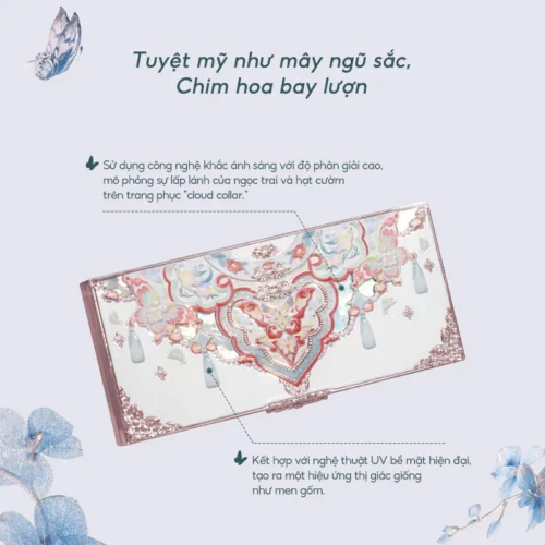 Bảng phấn mắt Butterfly Cloud Collar Flower Knows - Hình ảnh 8