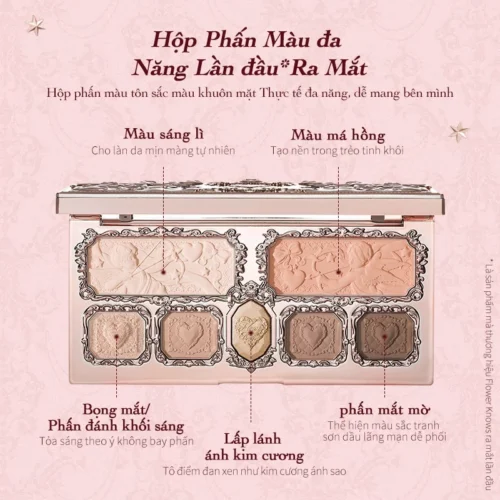 Bảng phấn mắt Strawberry Cupid Flower Knows chính hãng