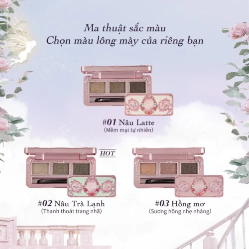 Bảng Phấn Tán Lông Mày Midsummer Fairytales Flower Knows - Hình ảnh 5