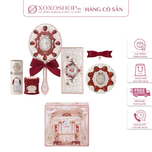 Bộ quà tặng 7 món Strawberry Cupid Flower Knows chính hãng