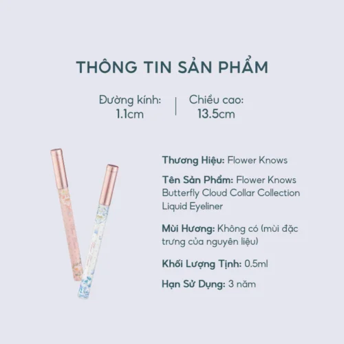 Bút Kẻ Mắt Butterfly Cloud Collar Flower Knows - Hình ảnh 10