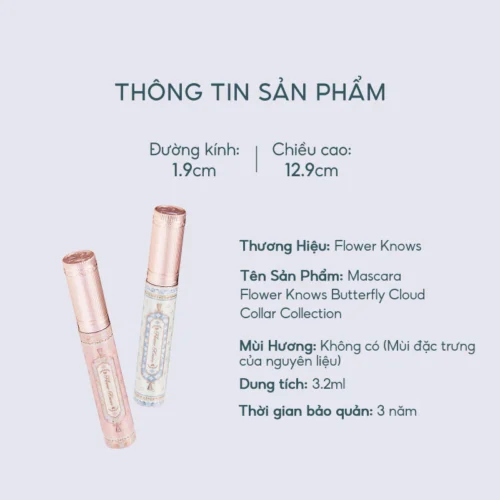 Chuốt mi Butterfly Cloud Collar Flower Knows - Hình ảnh 9
