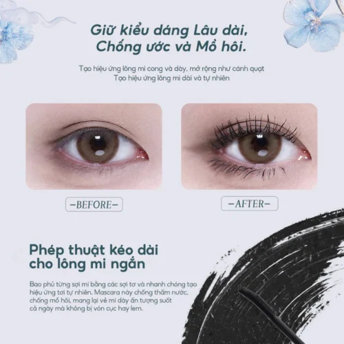 Chuốt mi Butterfly Cloud Collar Flower Knows - Hình ảnh 7