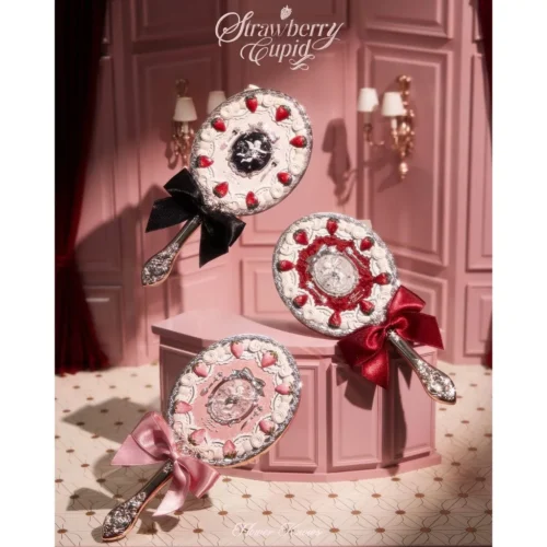 Gương Cầm Tay Strawberry Cupid Flower Knows