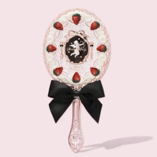 Gương Cầm Tay Strawberry Cupid Flower Knows - Hình ảnh 3