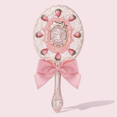 Gương Cầm Tay Strawberry Cupid Flower Knows - Hình ảnh 9