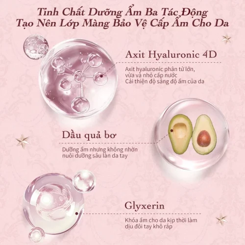 Kem dưỡng ẩm tay Strawberry Cupid Flower Knows Chính Hãng - Ảnh 3