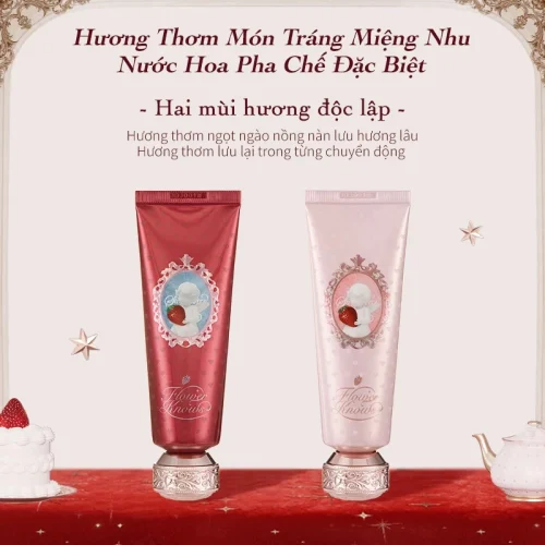 Kem dưỡng ẩm tay Strawberry Cupid Flower Knows Chính Hãng - Ảnh 7