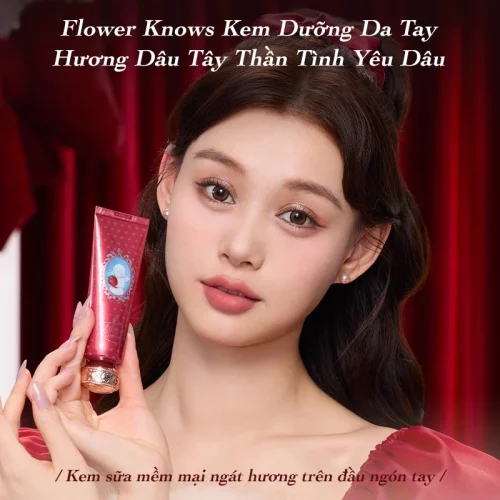Kem dưỡng ẩm tay Strawberry Cupid Flower Knows Chính Hãng - Ảnh 4