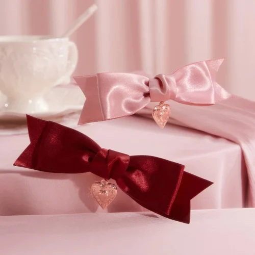 Kẹp tóc nữ Strawberry Cupid Flower Knows xinh xắn, đáng yêu - Ảnh 3