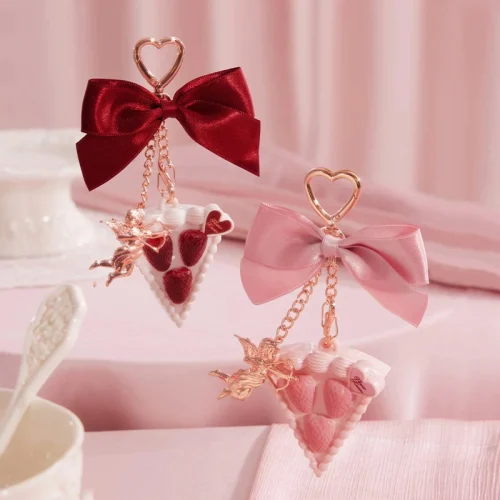 Nước Hoa Sáp & Móc Khóa Strawberry Cupid Flower Knows - Ảnh 8