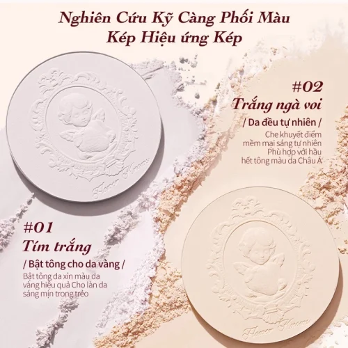 Phấn Phủ Dạng Nén Strawberry Cupid Flower Knows - Hình ảnh 9