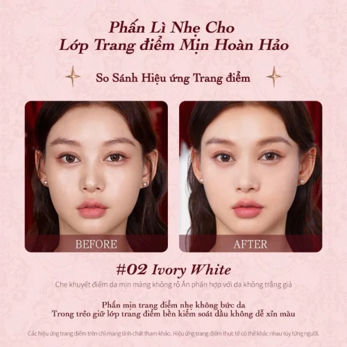 Phấn Phủ Dạng Nén Strawberry Cupid Flower Knows - Hình ảnh 7