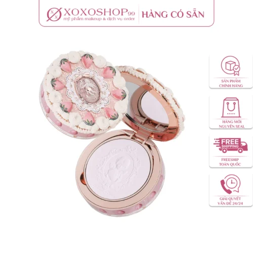 Phấn Phủ Dạng Nén Strawberry Cupid Flower Knows - Hình ảnh 3