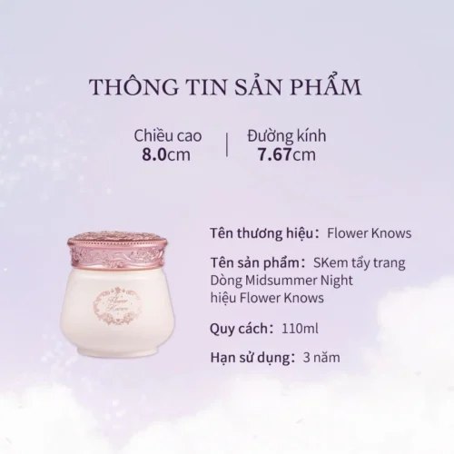 Sáp Tẩy Trang Midsummer Fairytales Flower Knows - Hình ảnh 5