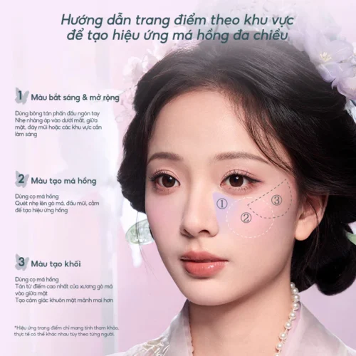 Phấn má hồng Butterfly Cloud Collar Flower Knows - Hình ảnh 5
