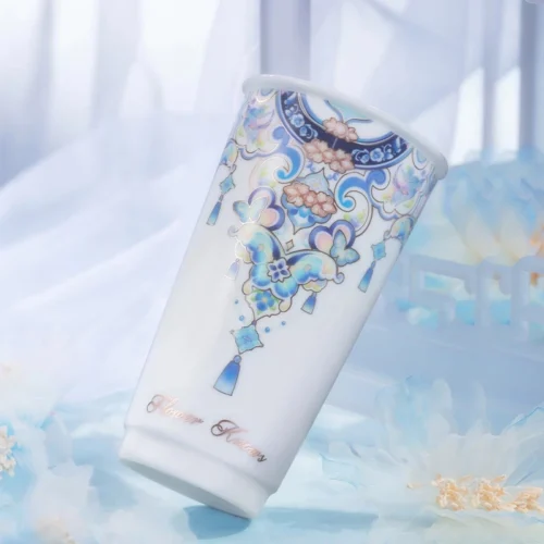Cốc Sứ Uống Nước Butterfly Cloud Collar Flower Knows - Hình ảnh 5