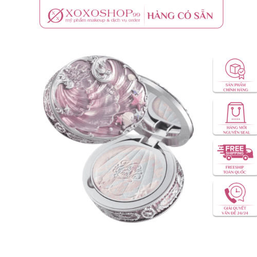 Phấn phủ dạng nén vỏ sò ngọc trai Flower Knows Shells Jewel